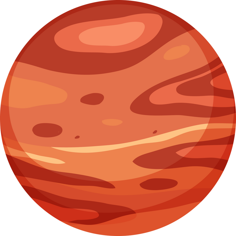 Mars Planet or Red Planet Isolated